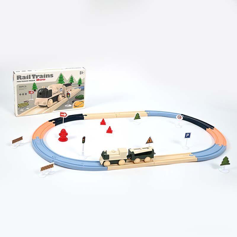 LOCO CROCO Сет стаза со воз 30 парчиња