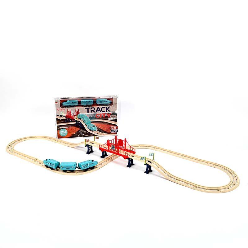 LOCO CROCO Стаза со воз Truck City 43 парчиња