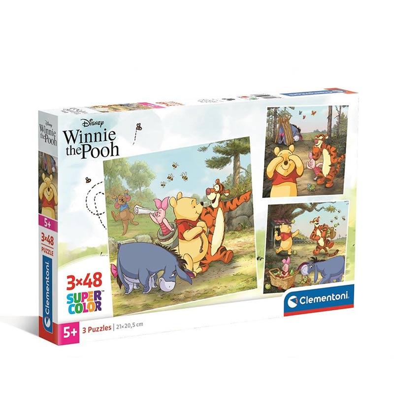 Clementoni puzzle za djecu Сложувалка Winnie 3x48 пар 5г