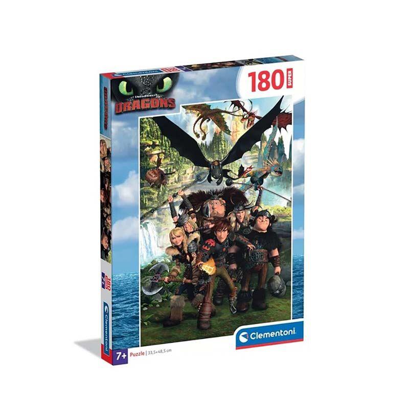 Clementoni puzzle za djecu Сложувалка Dragontrainer 180 пар