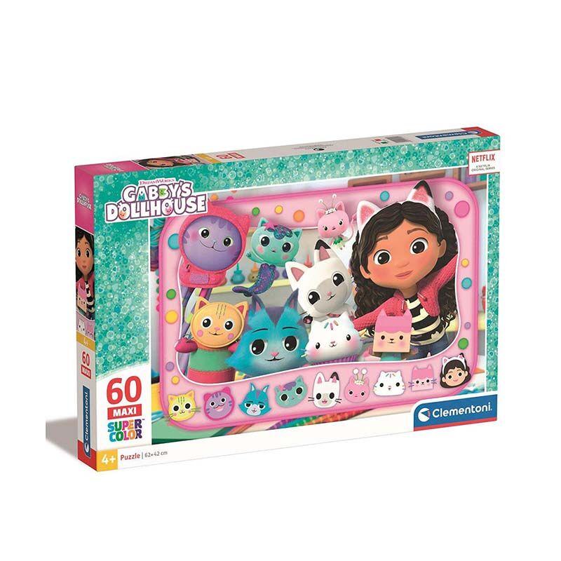 Clementoni puzzle za djecu Сложувалка Maxi Gabby's Dollhouse 60 пар