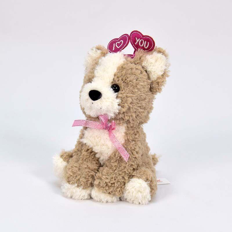 AMEK Кутре беж со машна I Love You 20см