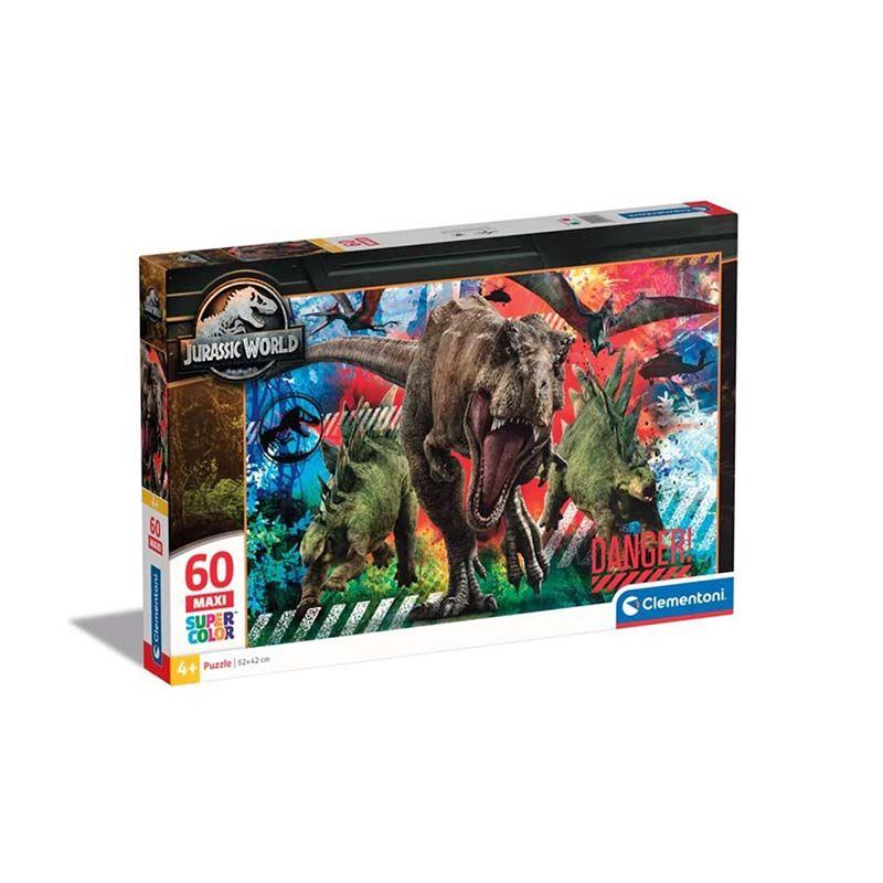 Clementoni puzzle za djecu Сложувалка Maxi Jurassic 60 пар 4г