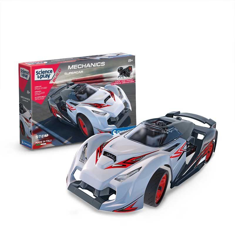 Clementoni science Сет за конструкција Play Build Supercar 8+