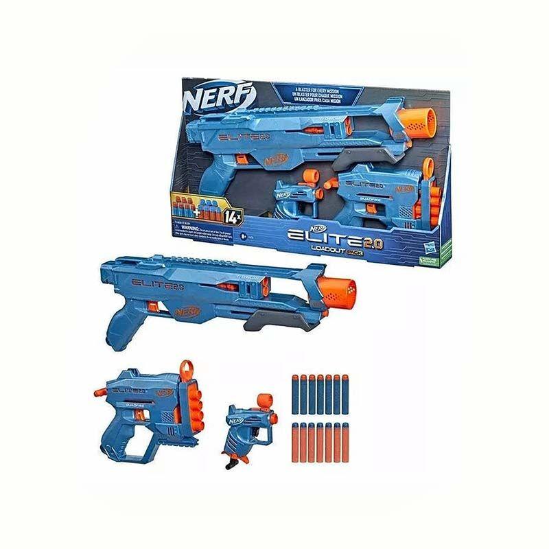 LOCO CROCO Nerf Elite пушка 2.0 Loadout со 3 бластери
