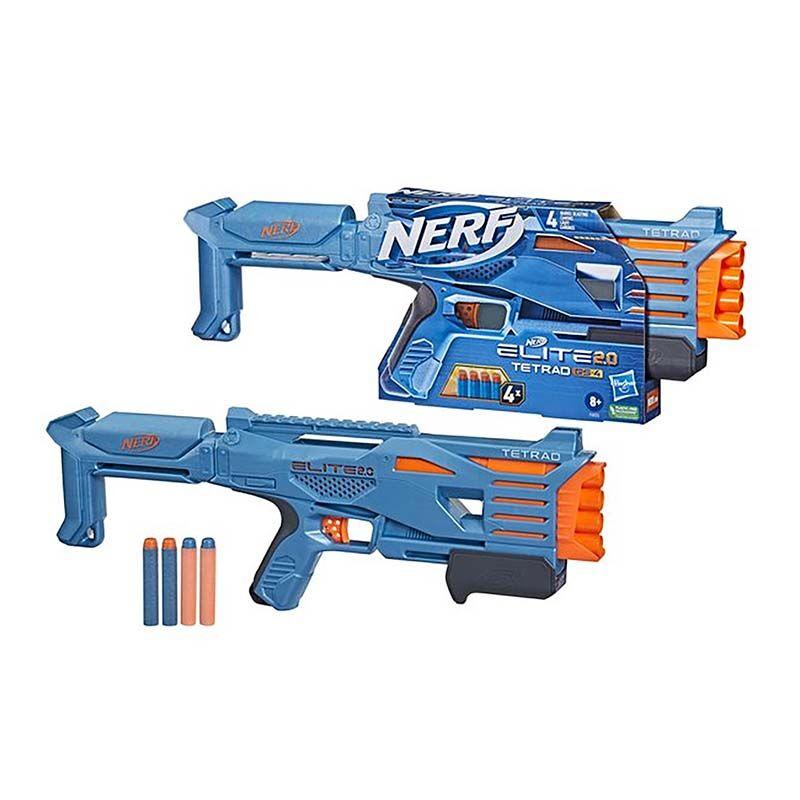 LOCO CROCO Пушка Nerf Elite 2.0 Tetrad QS-4