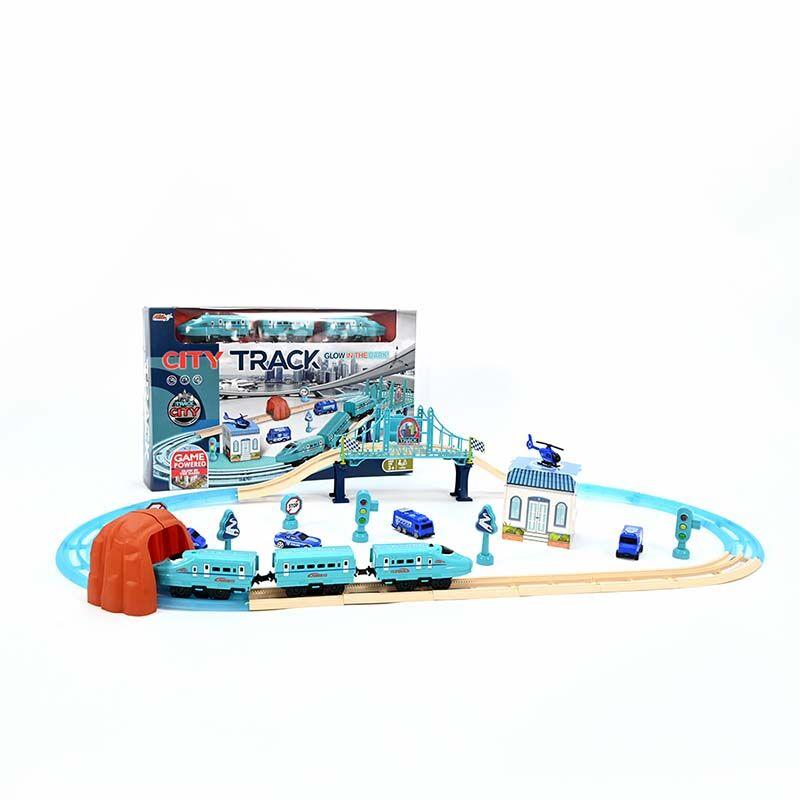 LOCO CROCO Стаза со воз Truck City 36 парчиња