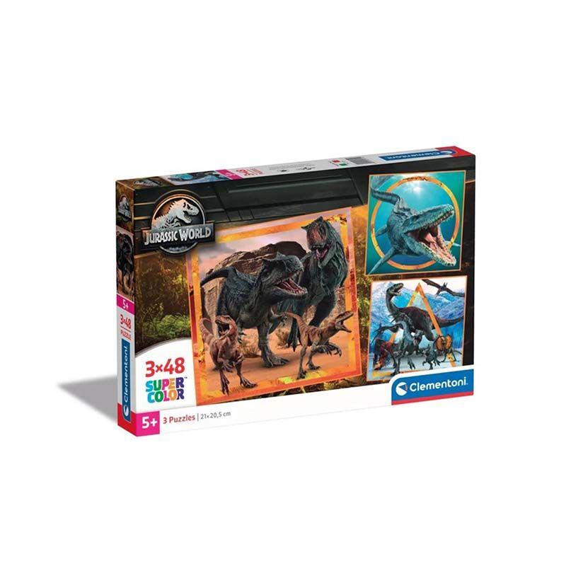 Clementoni puzzle za djecu Сложувалка Jurassic World 3x48 пар