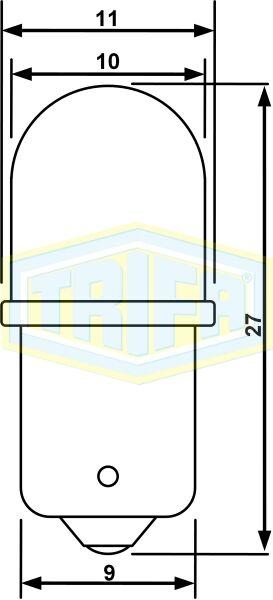 Trifa Сијалица 24V 20mA BA9s LED бела 202808