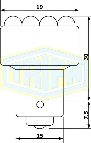 Trifa Сијалица 12V 40mA BA15s LED бела 203804