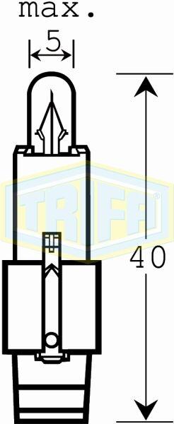 Trifa Сијалица 12V 1,2W BG8.5 202736
