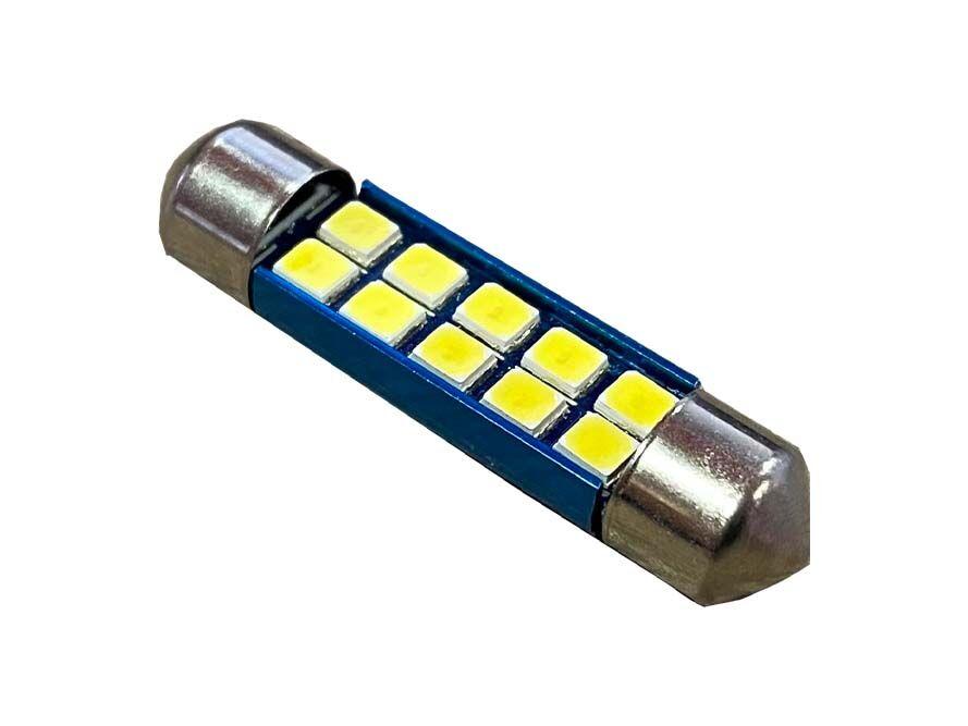 Alfa Electric ЛЕД Канбус Ц10Њ, 39мм 10-LED бела 12V индикаторска сијалица