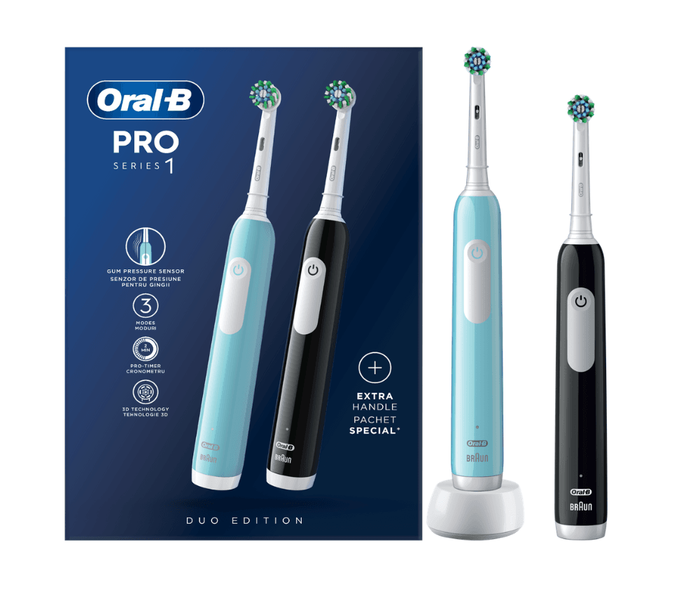 Електрична четка за заби OralB Pro 1, 2 парчиња