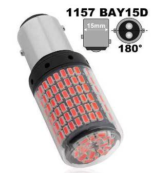 Alfa Electric ЛЕД БА15Д П21/5Њ, Црвена 12V сијалица за автомобил BAY15D P21/5W LED White light