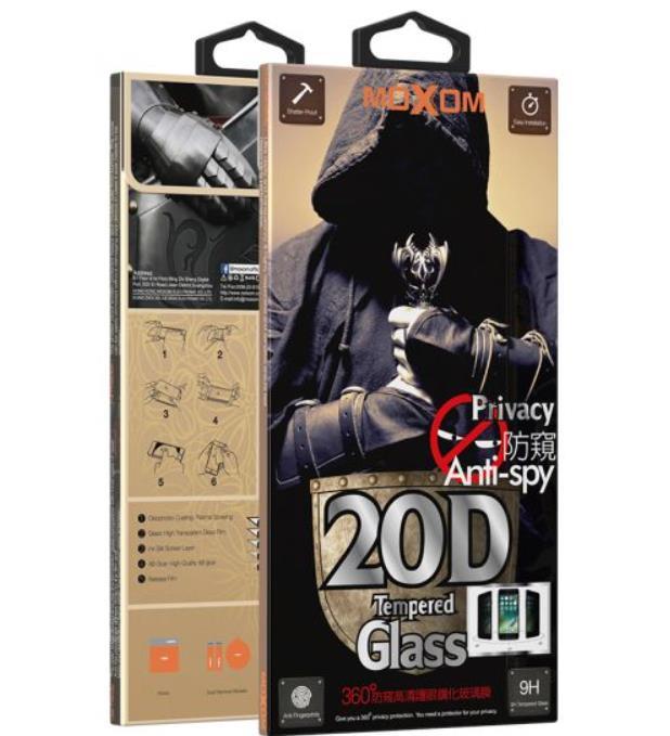 MOXOM Privacy Стаклена Фолија 20D За iPhone 15