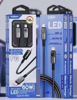 MOXOM Дата Кабел MX-CB253 60W Type-C Кон Type-C 1.2m