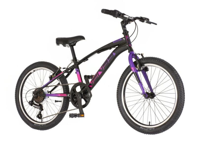 Venssini Arcadia 20" Детски велосипед (црно-виолетов)