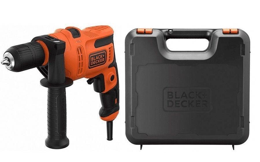 BLACK+DECKER Дупчалка вибрациска 500W 13мм со куфер BD  BEH200K-QS