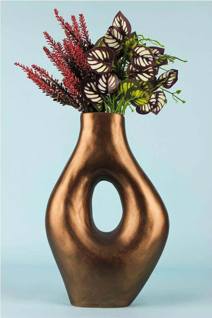 Декоративна вазна Aberto Design BK003, кафеава