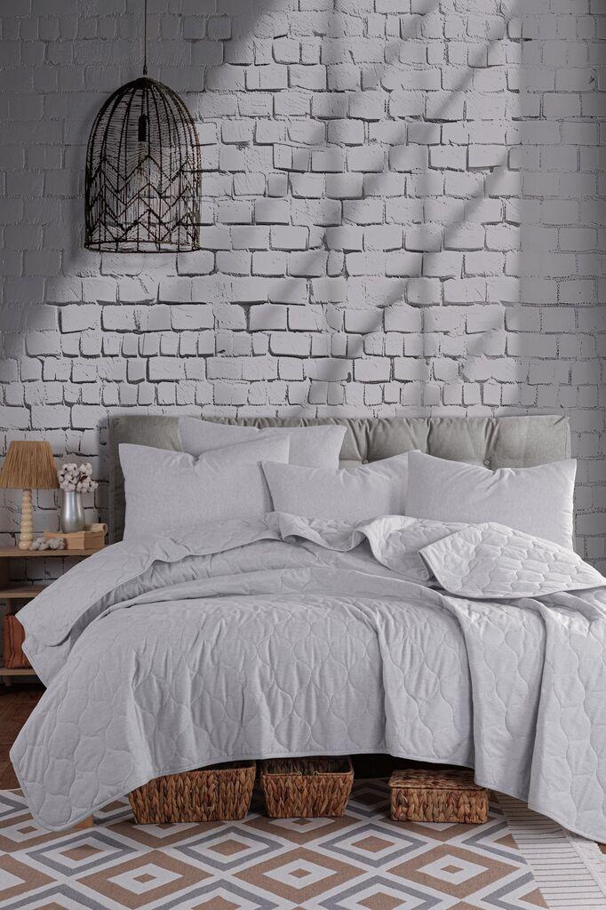 Комплет постелнина L'essentiel Maison Солидна, 200x220 cm, сива