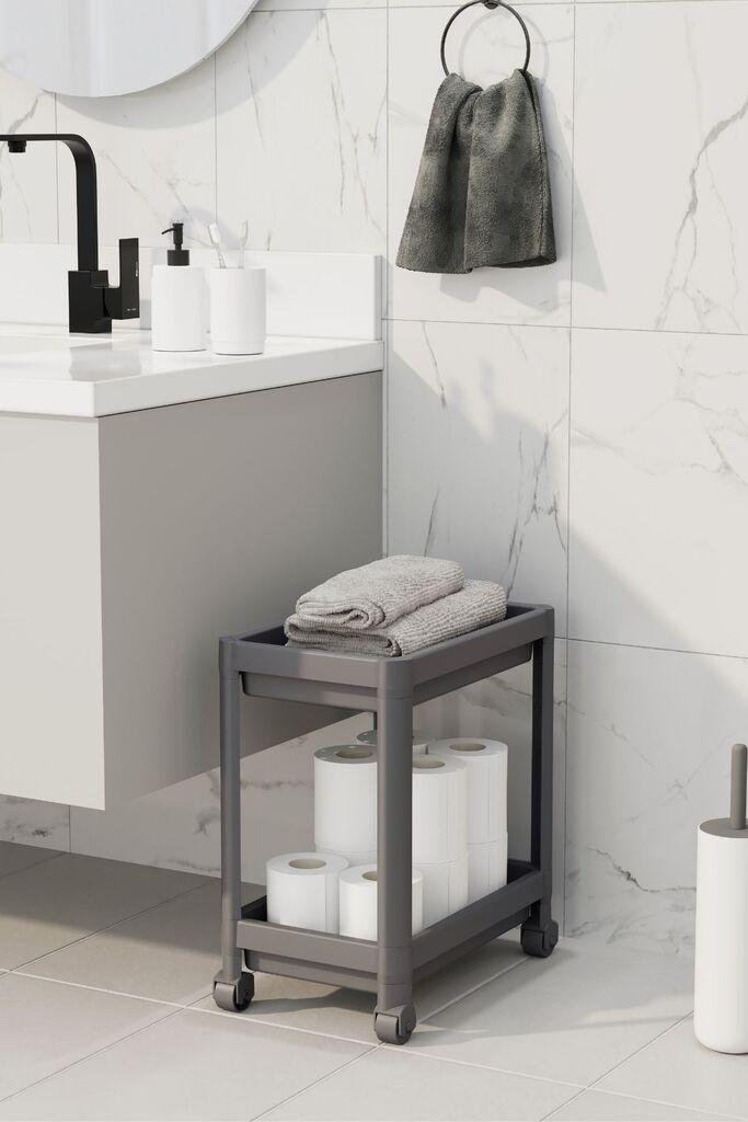 Полица за складирање Aberto Design TKRLKKT-2K-2, 23x36x40 см, сива