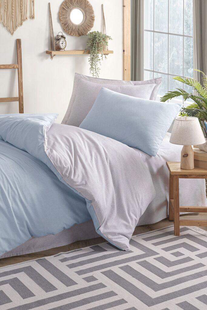 Комплет постелнина L'essentiel Maison Солидна, 160x240 cm, светло сина