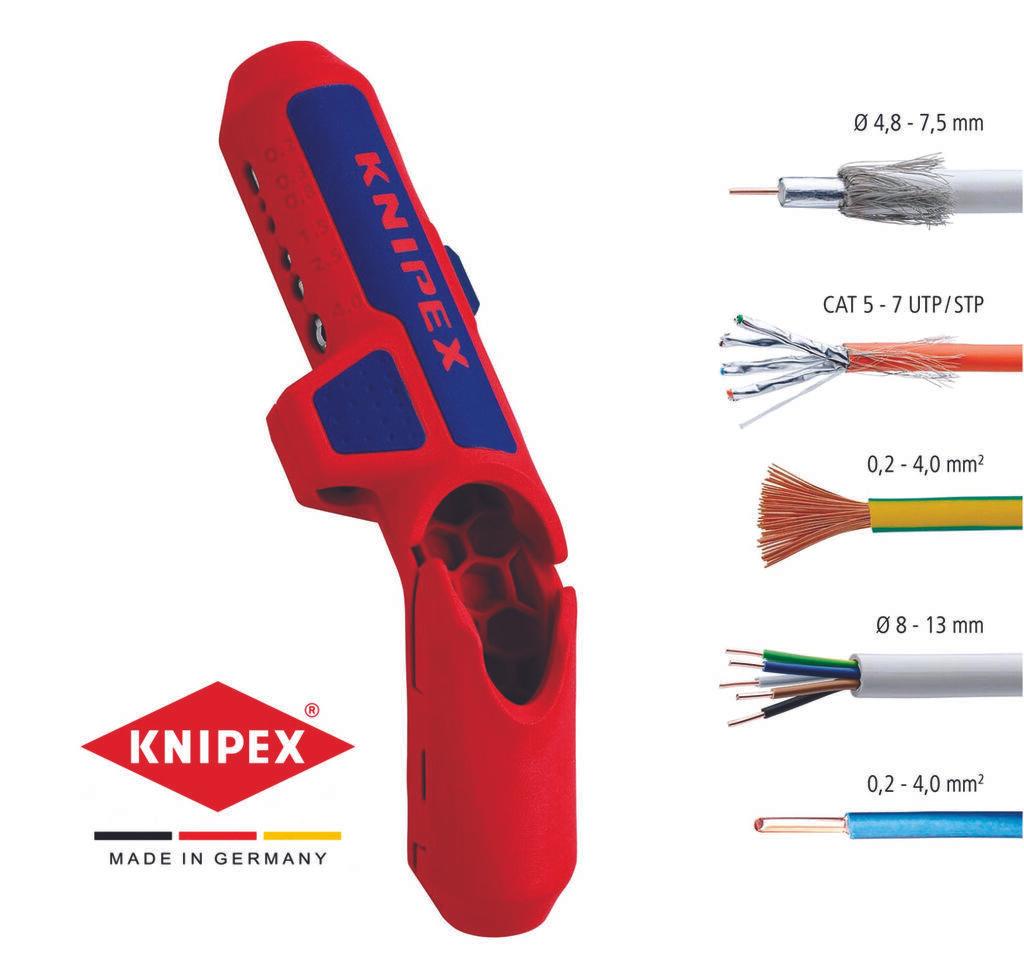 KNIPEX Универзална алатка за соголување ErgoStrip Knipex  16-95-01