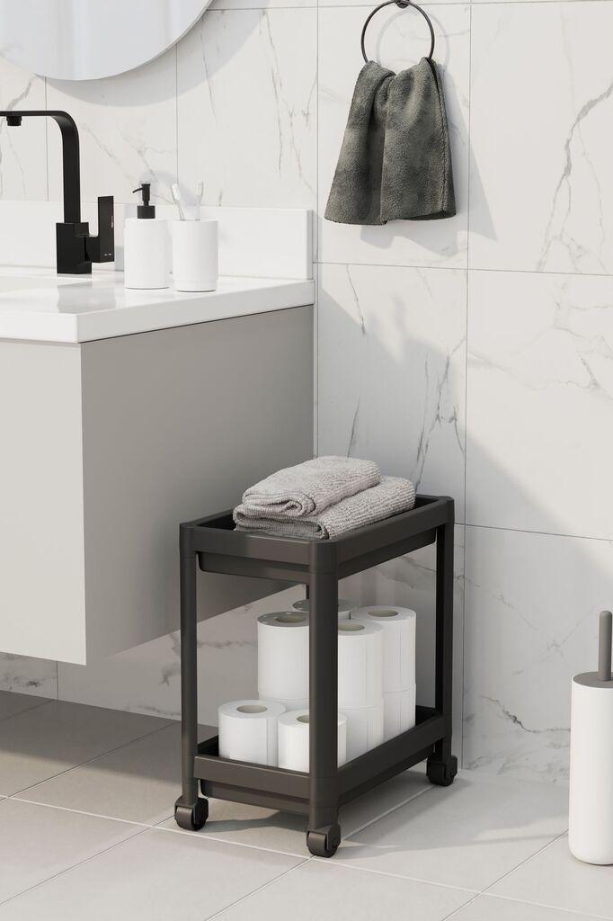 Полица за складирање Aberto Design TKRLKKT-2K-3, 23x36x40 см, црна