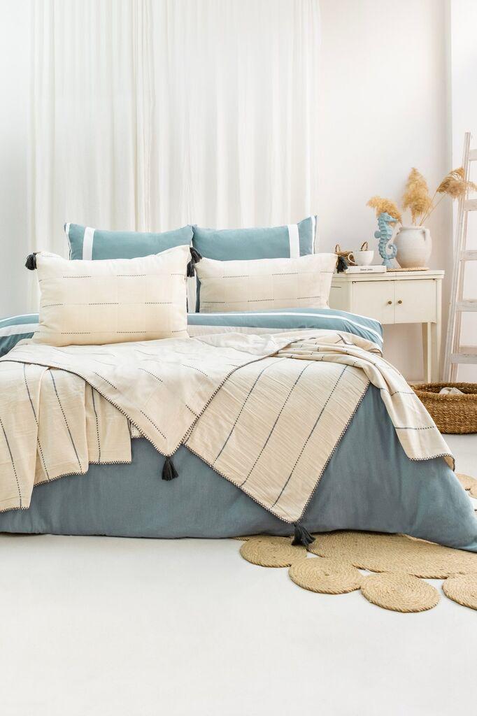 Комплет за кревети L'essentiel Maison Eva, 240x260 cm, Сина