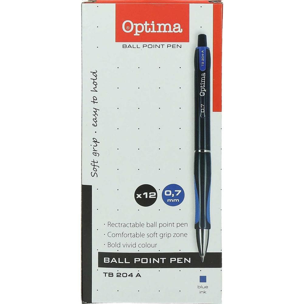 Optima Пенкало тв204-а 1/12 плаво 10913