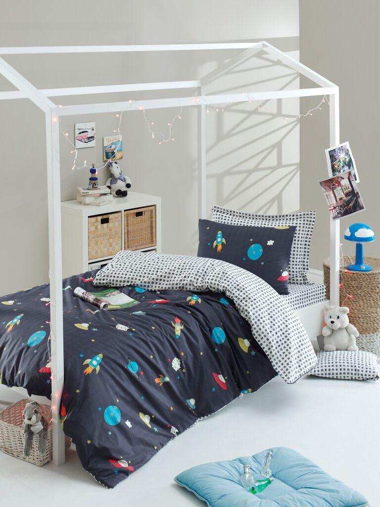 Комплет постелнина L'essentiel Maison Uzay, 160x240 cm, темно сива