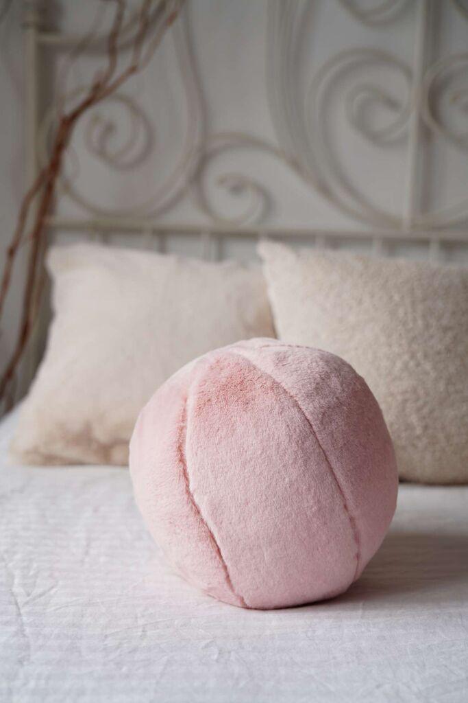 Аберто Дизајн Декоративна перница Пелус Топ, 25x25x25 см, светло розова