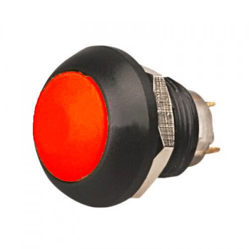 Alfa Electric Тастер Ф12мм црно-црвен 184  TS-42