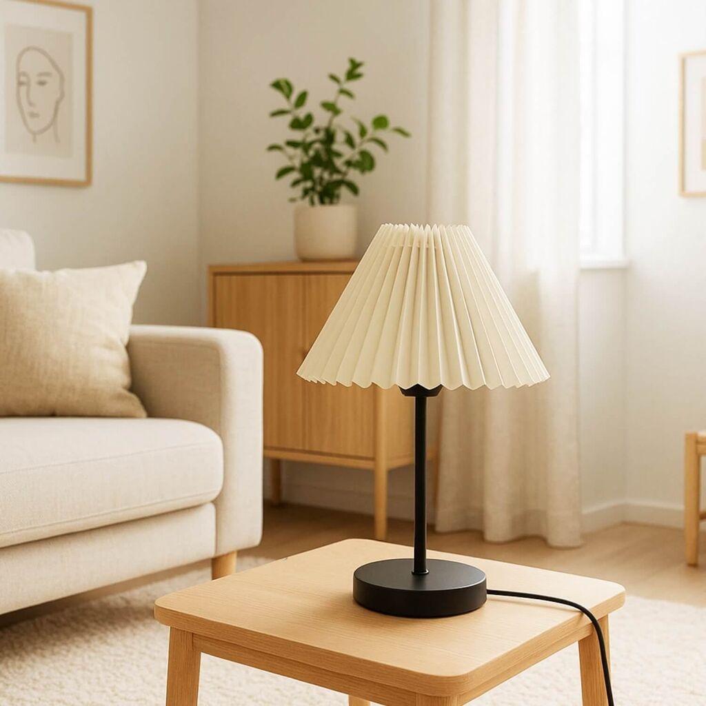 Столна ламба Opviq 241925, кремаста