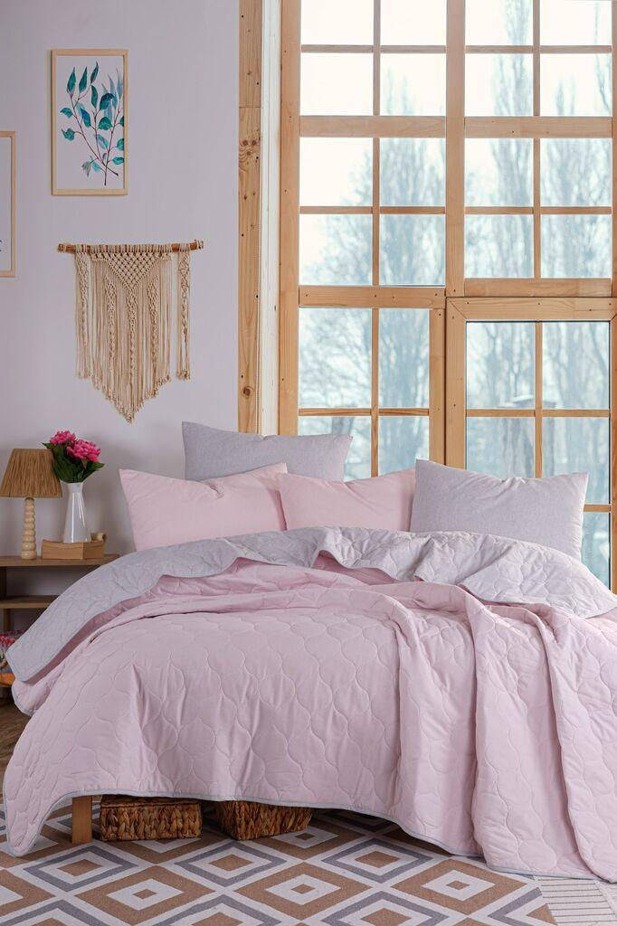 Комплет постелнина L'essentiel Maison Солидна, 200x220 cm, црна