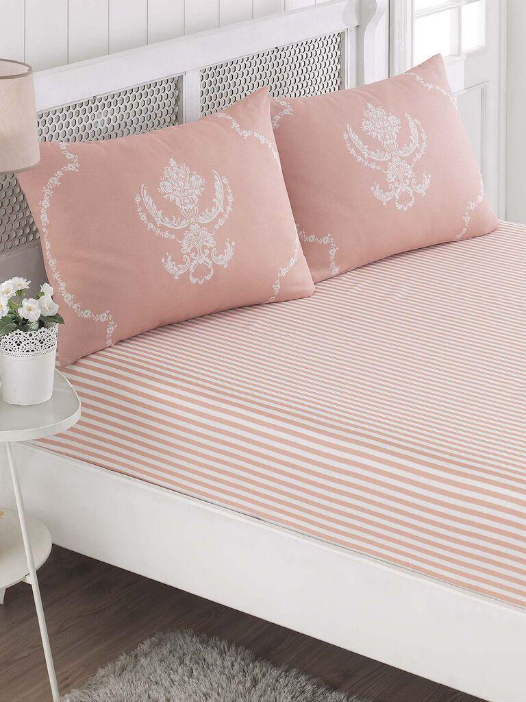 Комплет чаршафи и 2 навлаки за перници L'essentiel Maison Pure, 200x220 см, Rosy