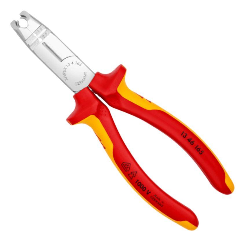 KNIPEX Изолирана хромирана клешта за бланкирање VDE 1000V Knipex  13-46-165