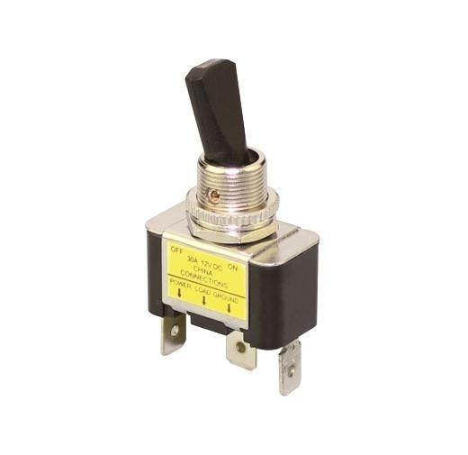 Alfa Electric Прекинувач Ф12мм, 0-1, 30A, 12V, 3 кон.  PR-86