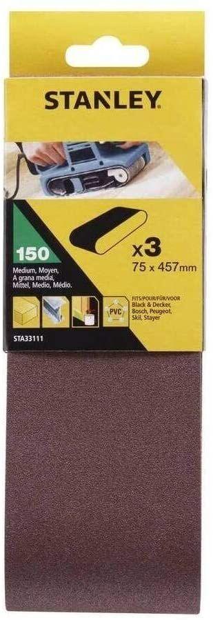 STANLEY Брусна трака 75x457мм 150gr 3 парчиња STANLEY  STA33111-XJ