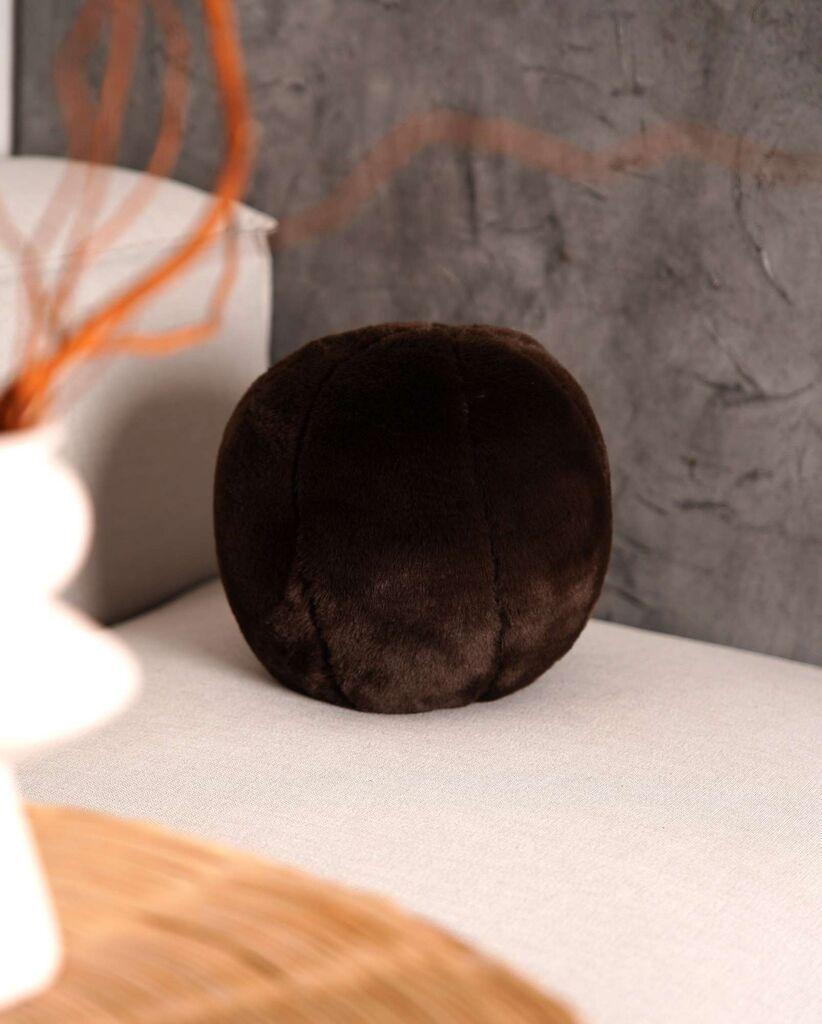 Декоративна перница „Аберто Дизајн" „Пелус Топ", 25x25x25 см, кафеава