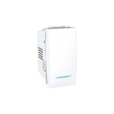 Alfa Electric Прекинувач 16A 1M со светлечки сигнал бел, Unica  MGU3.161.18C