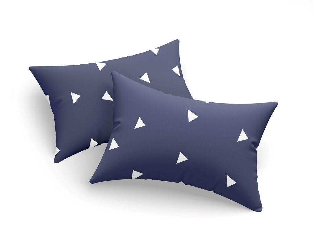 Комплет навлаки за перници L'essentiel Maison Ucgen, 50x70 cm, сина