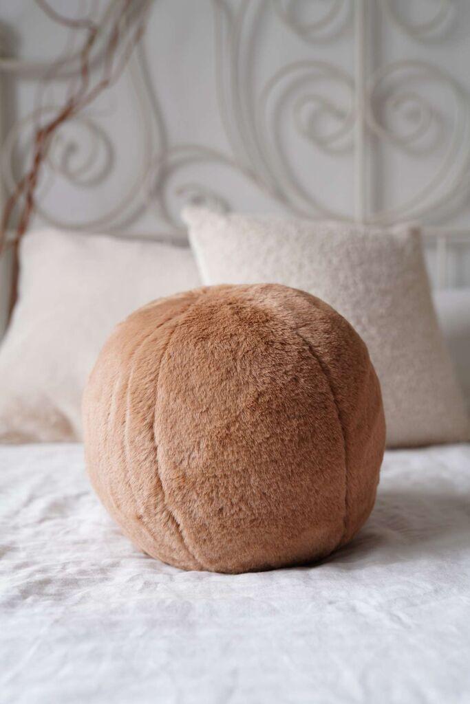 Декоративна перница „Аберто Дизајн" „Пелус Топ", 25x25x25 см, кафеава