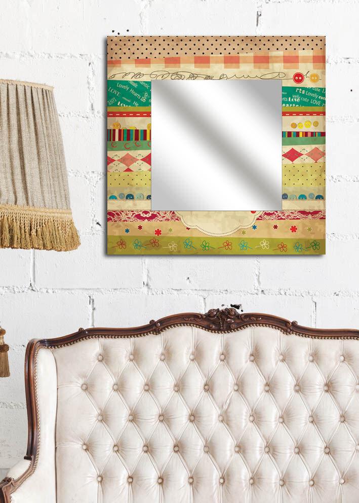 Огледало Wallity MA-34, 50x50 см, во боја