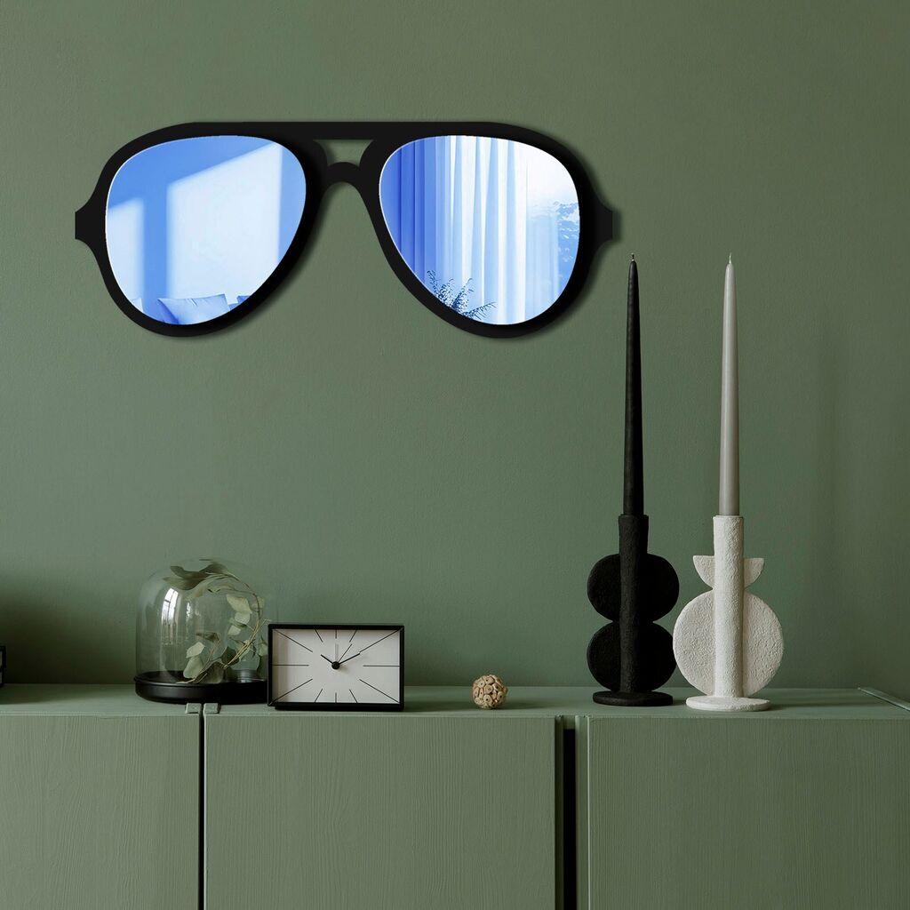 Огледало за dzид Ozgl508, 70x28 см, сино