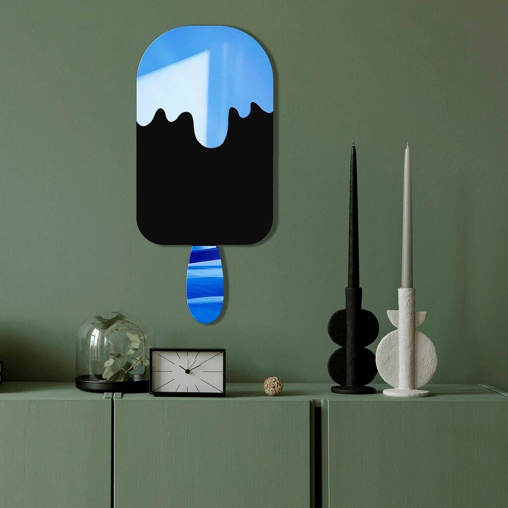 Огледало за dzид Ozgl518, 27x60 см, сино