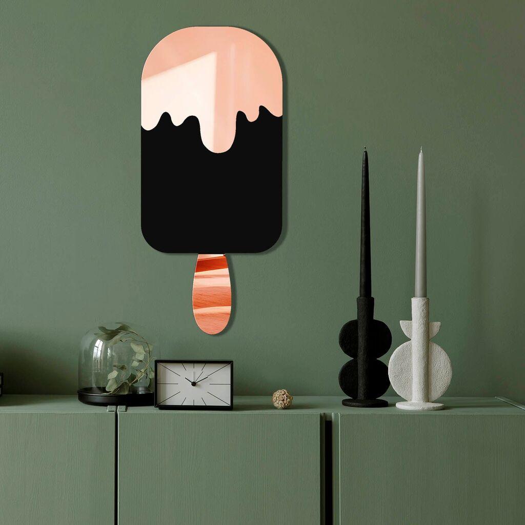 Огледало Wallity Ozgl518, 27x60 см, розево-златно