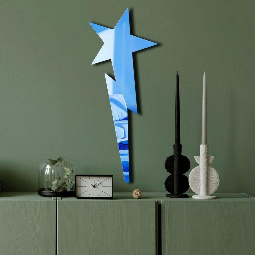 Огледало за dzид Ozgl521, 24x60 см, сино