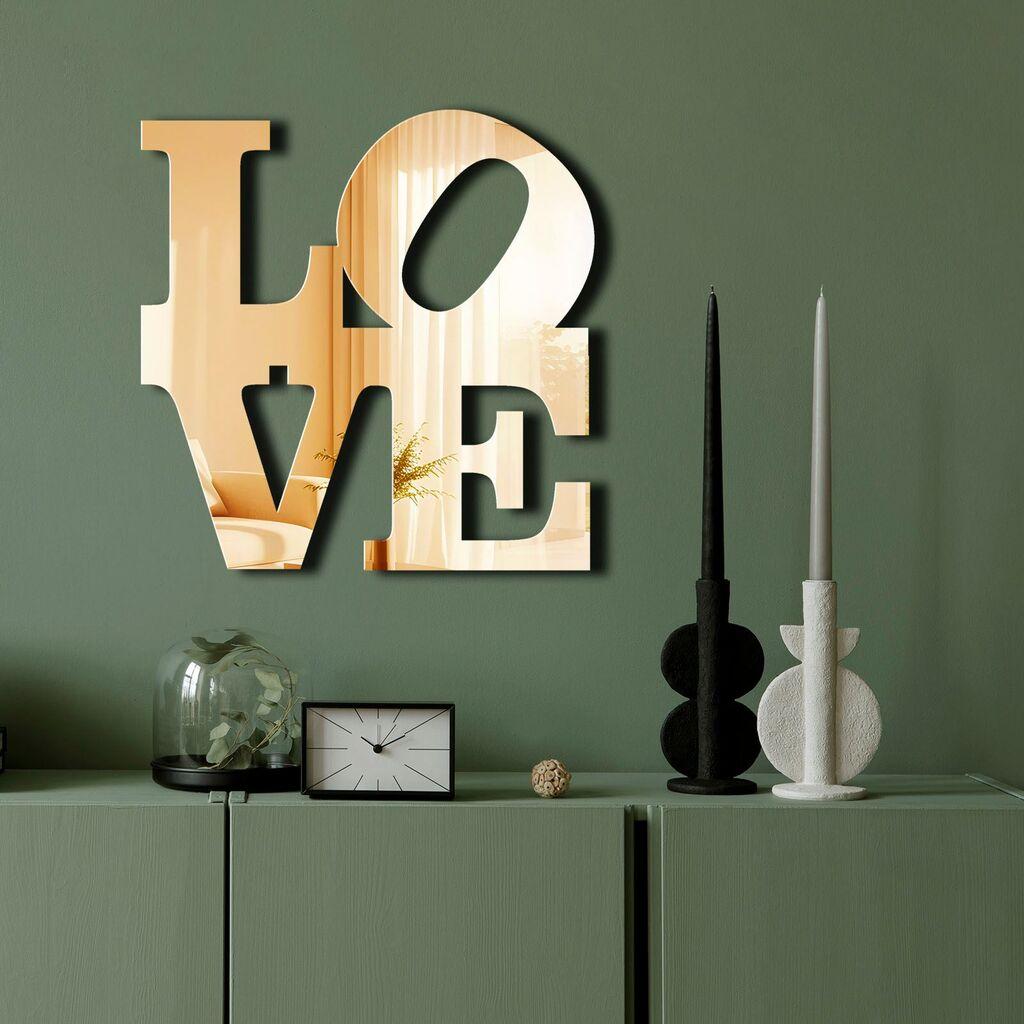 Огледало за dzид Ozgl506, 47x48 см, златна боја