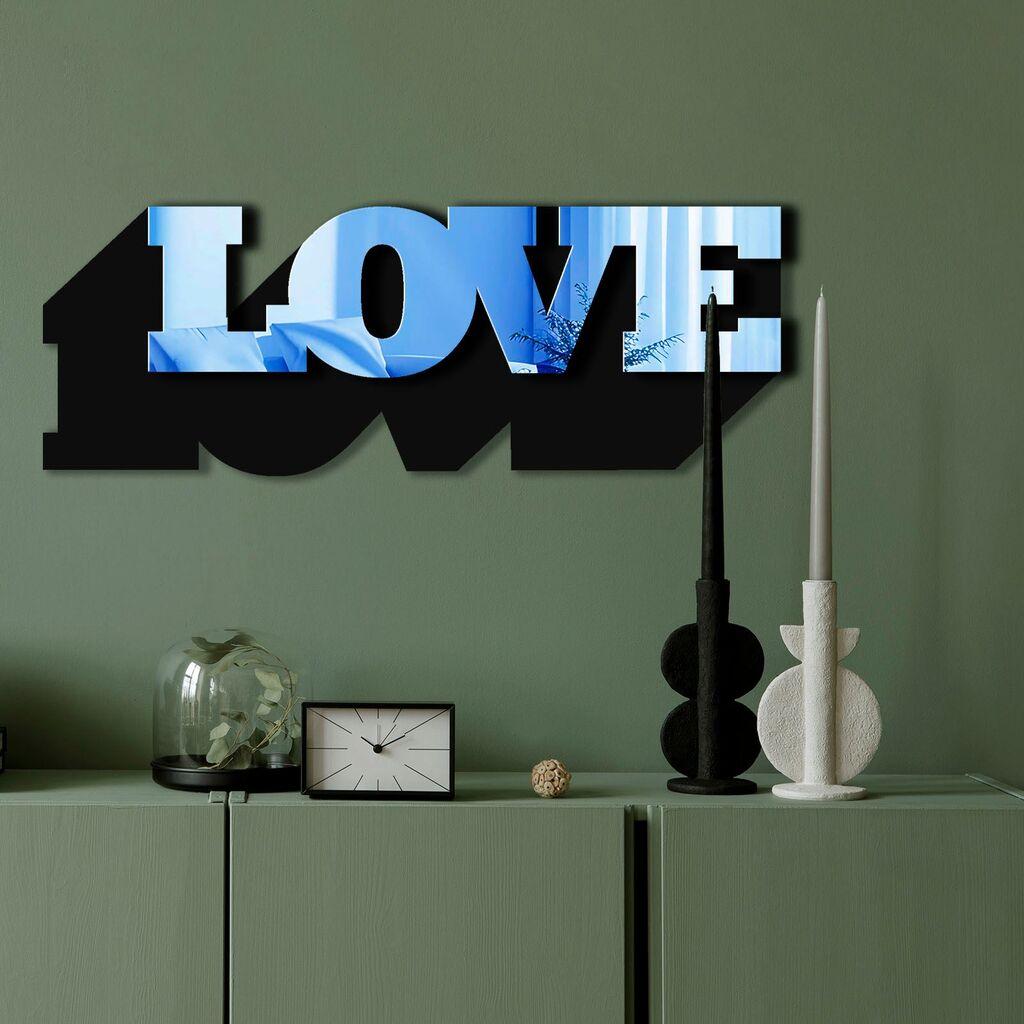 Огледало за dzид Ozgl515, 70x25 см, сино